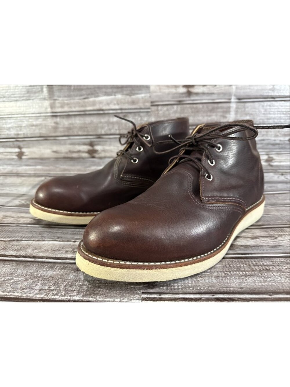 Red Wing 3141 Work Chukka Briar Oil Slick Boots Sz 11 E2 Made In Usa Brown/Red